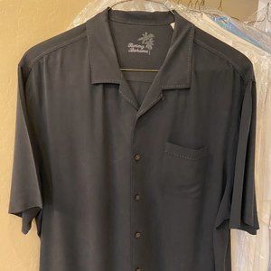 Tommy Bahama Camp Shirt 2XLT Black